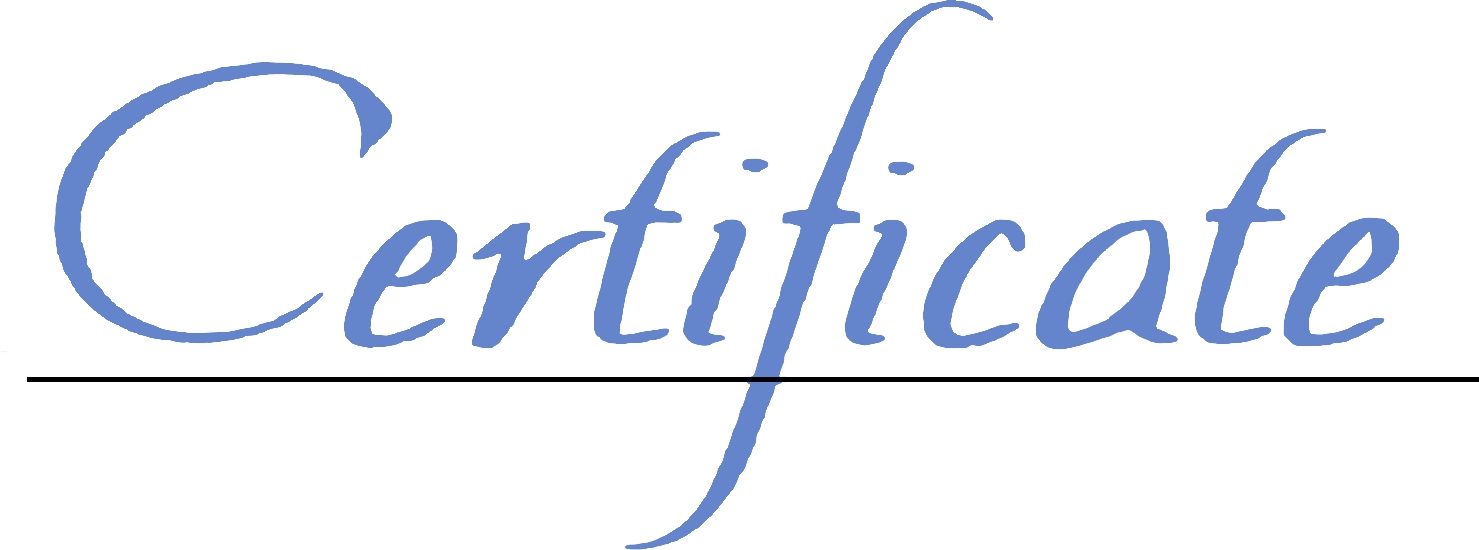 Certificate Logo